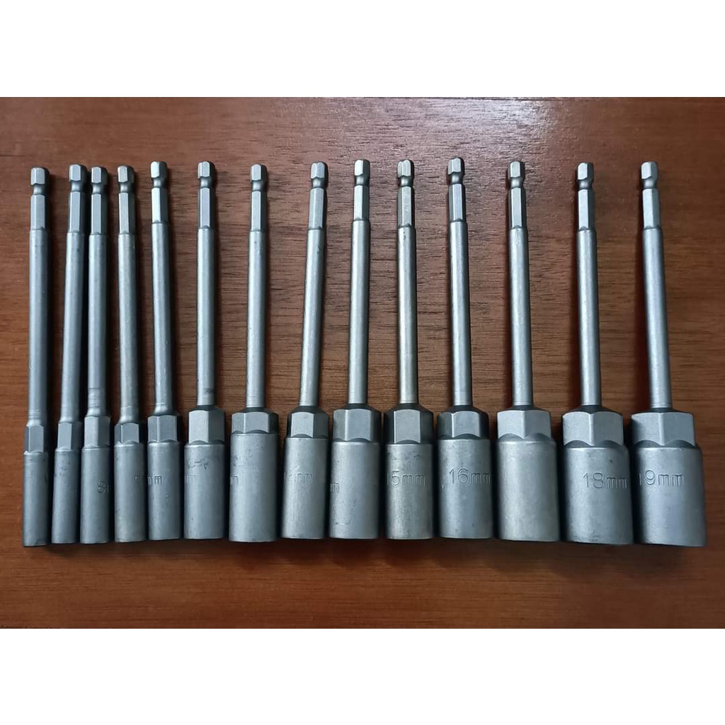 Bộ Chụp Vặn Bulong Dài 150mm Sâu Lòng Chuôi Lục Giác