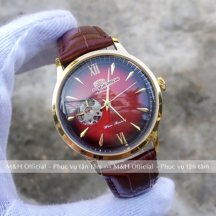 Đồng hồ cơ automatic nam OR 3185 dây da cao cấp, cơ lộ máy chính hãng sang trọng lịch lãm, đẹp giá rẻ