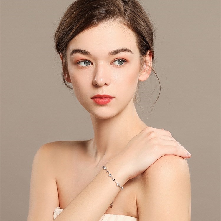 Lắc Tay Bạc Nữ mẫu Junli Tia Sét - Vòng Tay Bạc nữ tự thiết kế, làm thủ công nhà M.Lady Jewelry