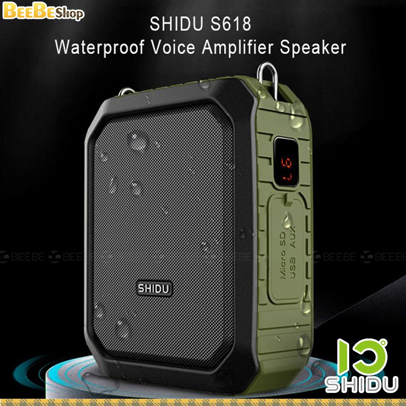 Shidu SD-S618 - Máy Trợ Giảng Không Dây UHF,Có Bluetooth (công suất 18w)