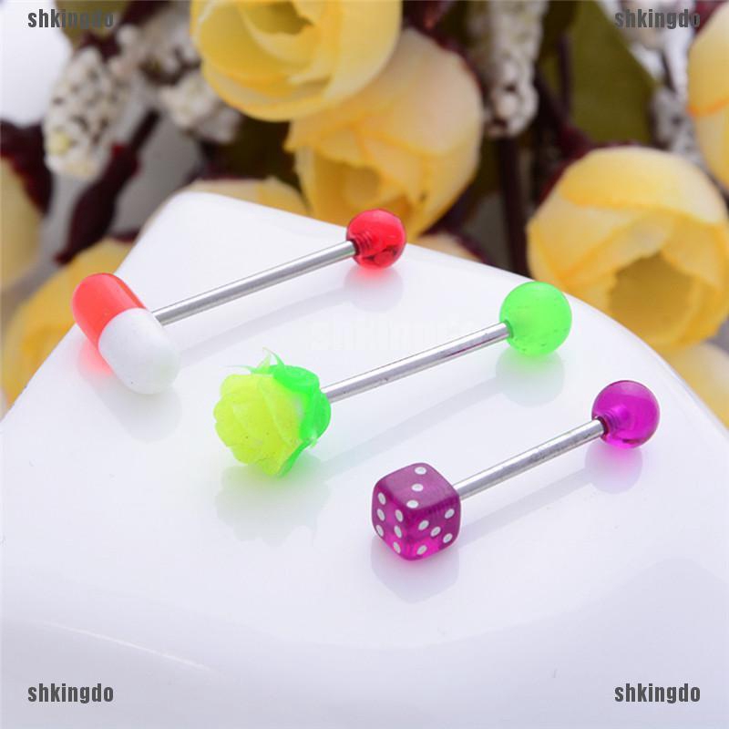 Bộ 16 khuyên trang trí lưỡi khử trùng