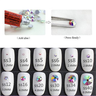 Phụ Kiện Đá Pha Lê Ab Ss3-ss40 Dùng May Vá