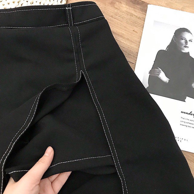 Chân váy Hyon Skirt hack chân siêu dài - dáng váy suông dễ mix sau lưng phối chun co giãn kèm ảnh thật | BigBuy360 - bigbuy360.vn