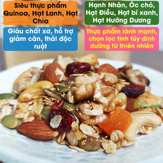 Ngũ cốc ăn kiêng - Ngũ cốc ăn sáng nguyên hạt Granola 6NFARM