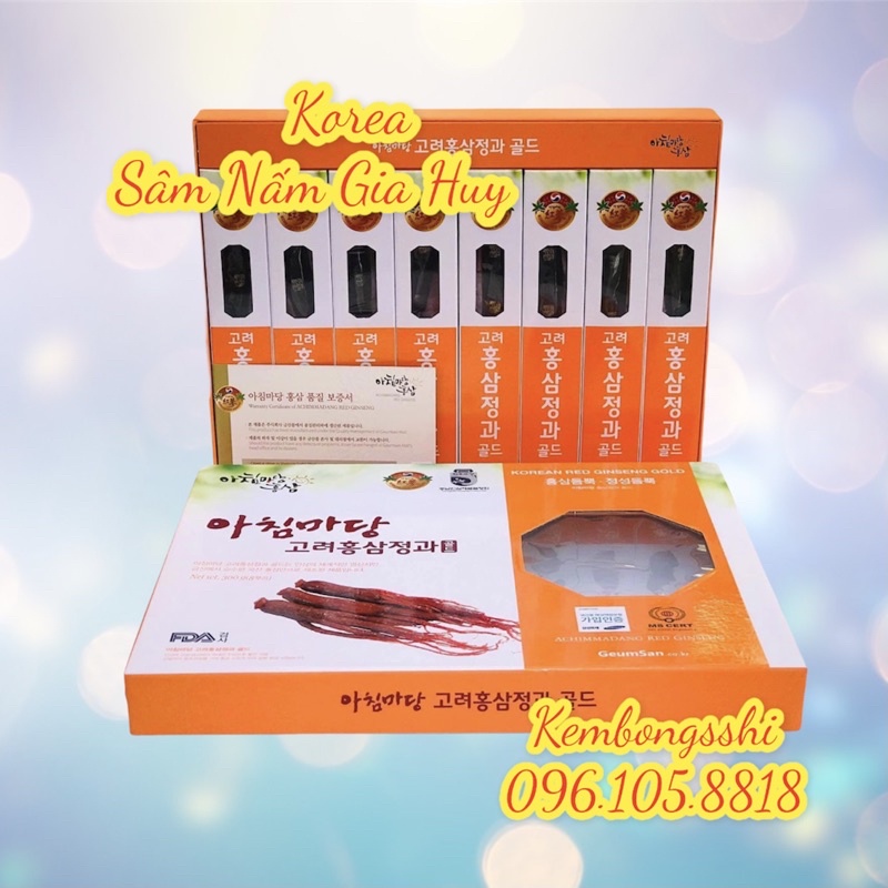 Hồng Sâm Tẩm Mật Ong Geumsan Hàn Quốc, Hộp 8 củ