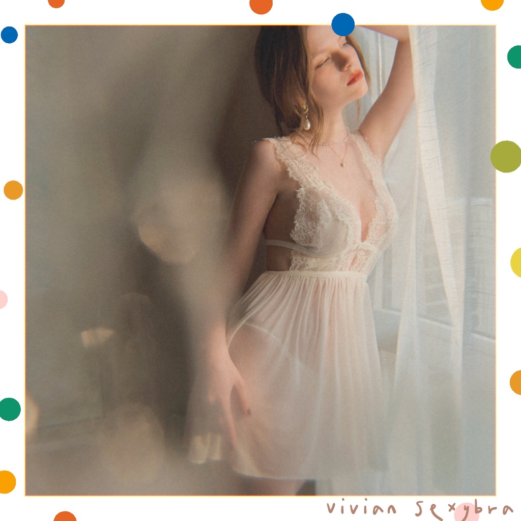 （Q1,HCM）🌺Gửi hàng đặt trước ngày 1/8🌺váy ngủ sexy 2 dây🌺 Cute đẹp dễ thương ren xuyên thấu quyến rũ +Quần lót ---001 | BigBuy360 - bigbuy360.vn