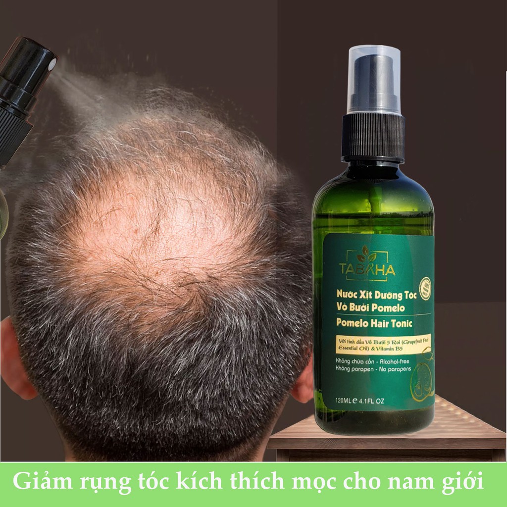 Nước dưỡng tóc tinh dầu bưởi cho Nam giới Pomelo hair tonic Tabaha 120ml