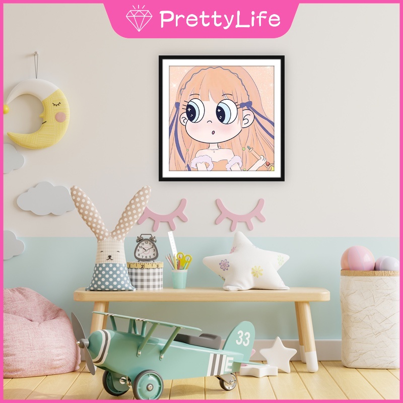 Bộ Tranh Đính Đá 5D Tự Làm Họa Tiết Công Chúa Bướm 2022 Kích Thước 30x30cm