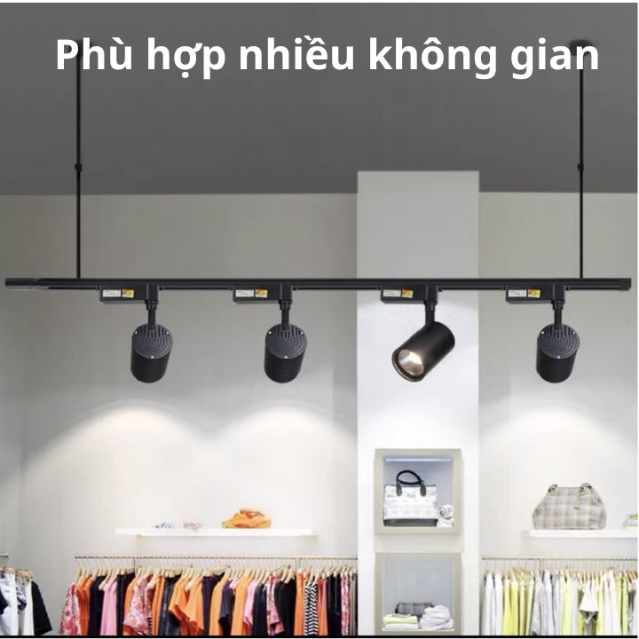 Đèn rọi ray 20w 30w led cob siêu sáng tiết kiệm điện trang trí tường tranh cửa hàng shop thời trang smartlife.86