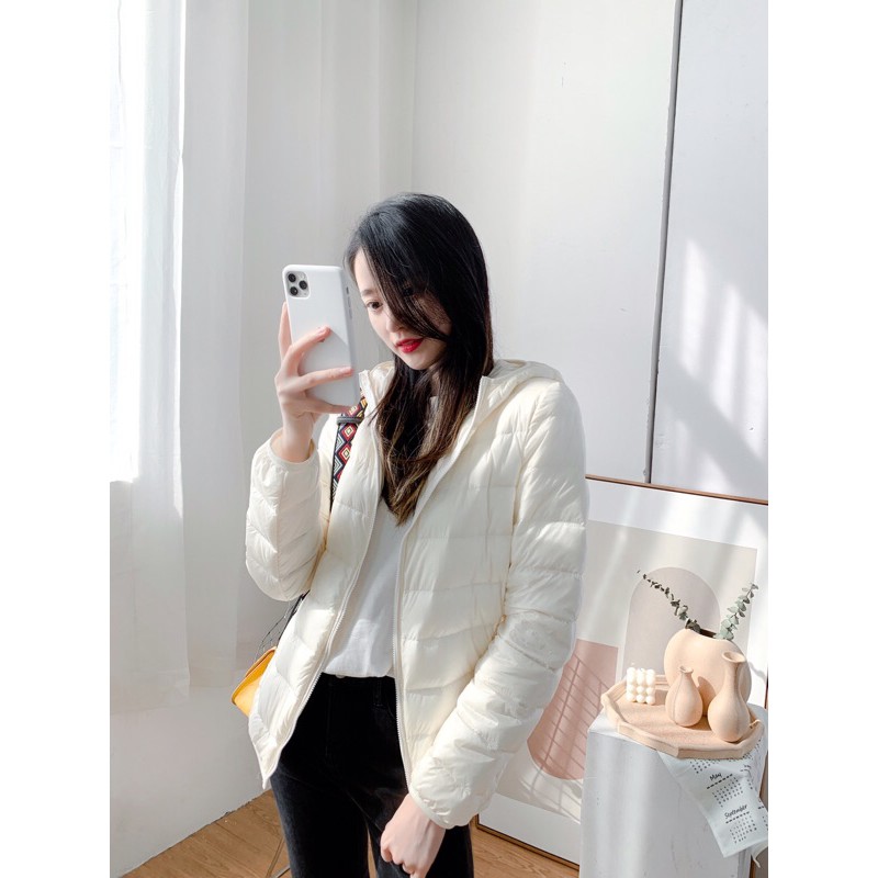 Áo Khoác Lông vũ Siêu Nhẹ Có Mủ 40-120kg Thời Trang Quảng Châu Cao Cấp