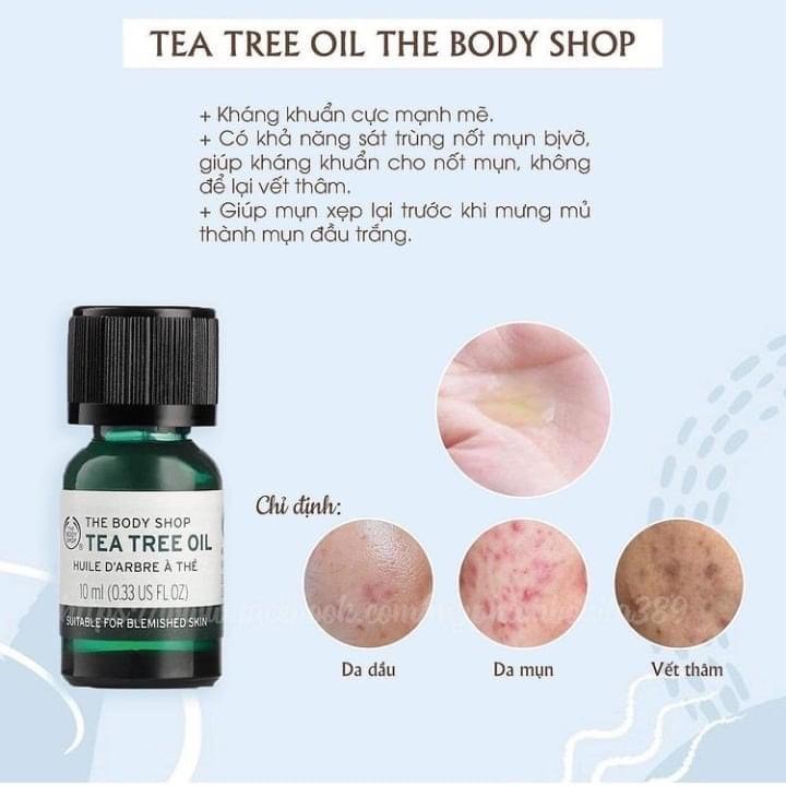 Tinh dầu tràm dành cho da mụn The Body Shop Tea Tree Oil 10ml | BigBuy360 - bigbuy360.vn