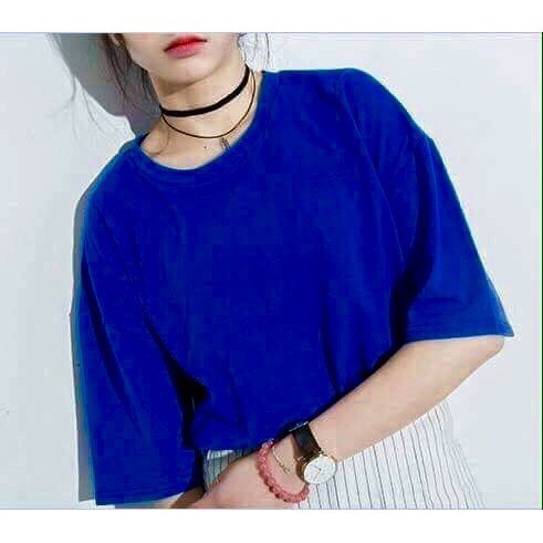 áo thun tay lỡ màu XANH BÍCH nam &amp; nữ FOME RỘNG có chọn size, chất thun xịn 3XB-97