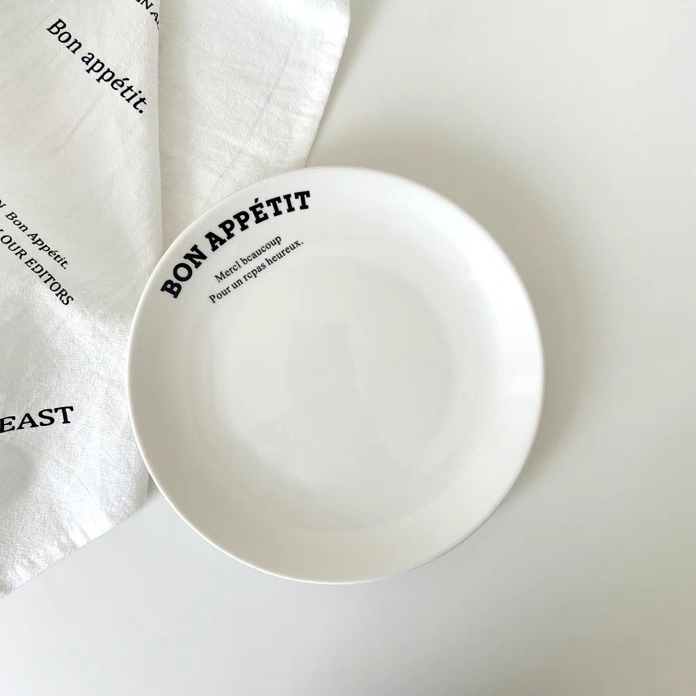 DĨA CHỮ BON APPÉTIT - BON APPÉTIT PLATE