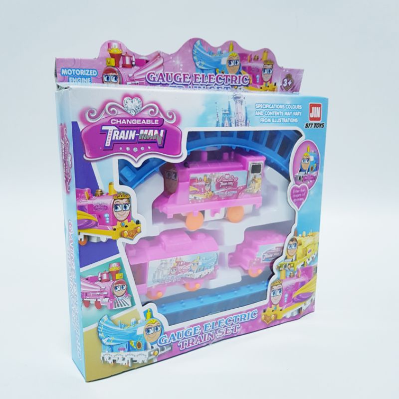 Bộ đồ chơi đường tầu Thomas train bé gái (tặng 1 pin 2A) 877-79