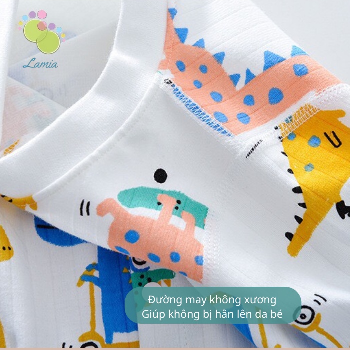 Body dài tay cho bé trai, bé gái sơ sinh bodysuit liền thân 100% cotton xuất Hàn 𝟏𝟔𝐁𝐃𝐃