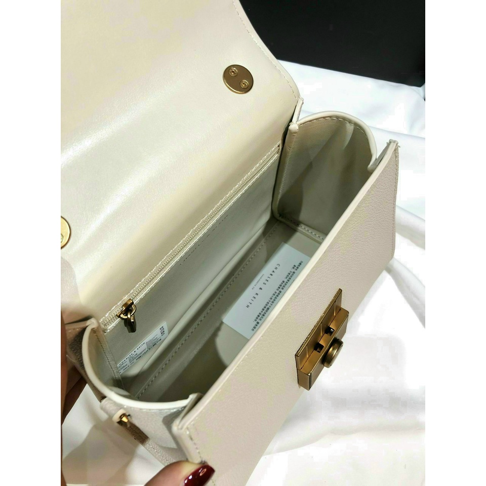 túi xách c.n.k công sở CK2-50781127 màu trắng kem