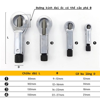 Bộ cảo phá ốc - Tháo phá ốc gỉ sét lâu ngày.Dụng Cụ Tháo Gỡ Đai Ốc