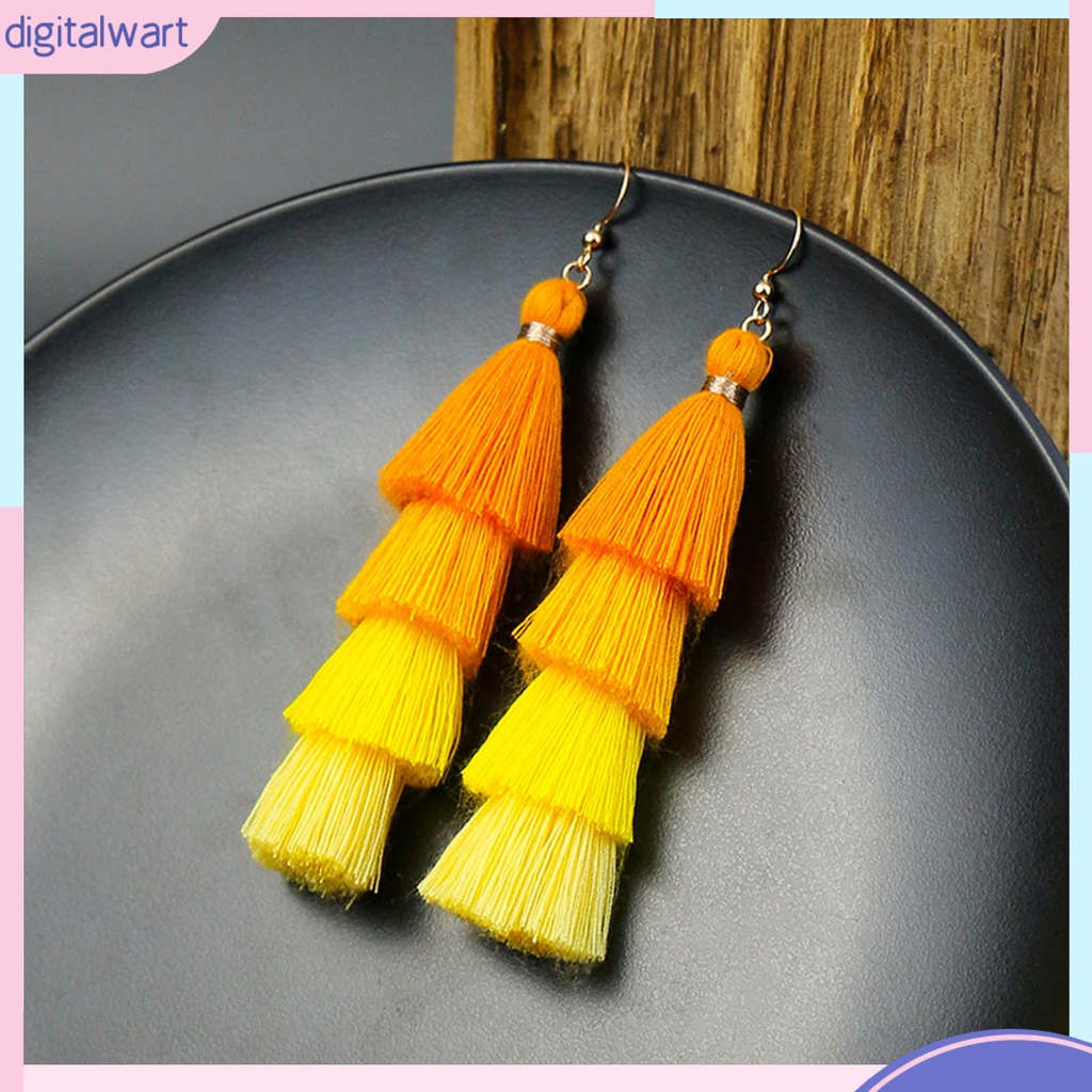 Đôi bông tai dáng dài siêu nhẹ phong cách vintage cho nữ