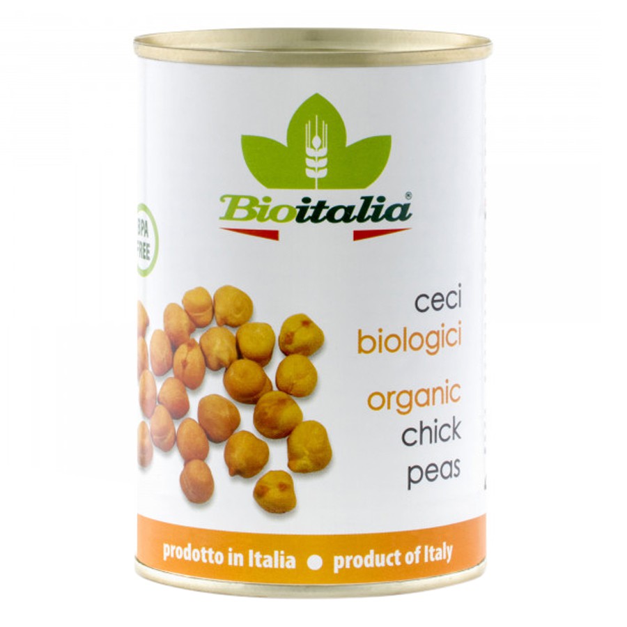 Đậu Gà Hữu Cơ BioItalia (400g) - Organic Chickpea Can