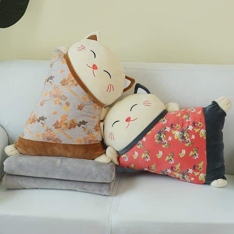 Gối Ôm Mèo Tài Lộc 8597 - Jumping Beans Official Store