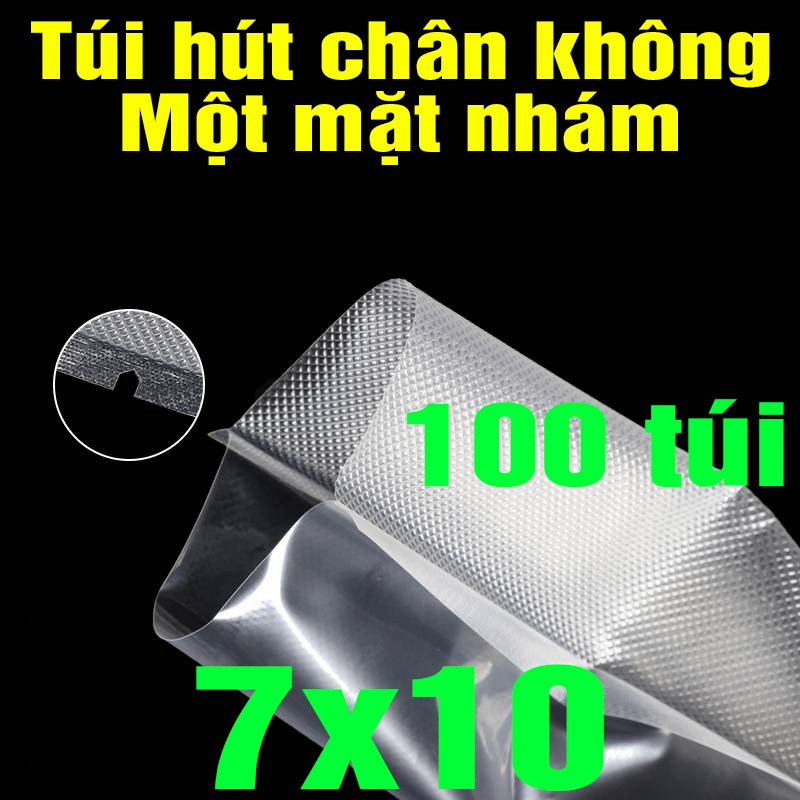 Túi hút chân không một mặt nhám 7x10cm