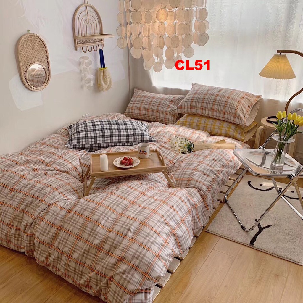 Bộ chăn ga gối CL56 set 4 món Loại 1 Cotton poly hàng Loại 1 nhập khẩu