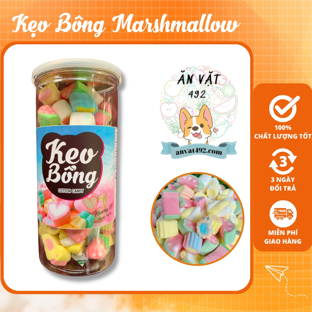 Kẹo Bông Marshmallow Thái Lan 250g Ăn Vặt 492