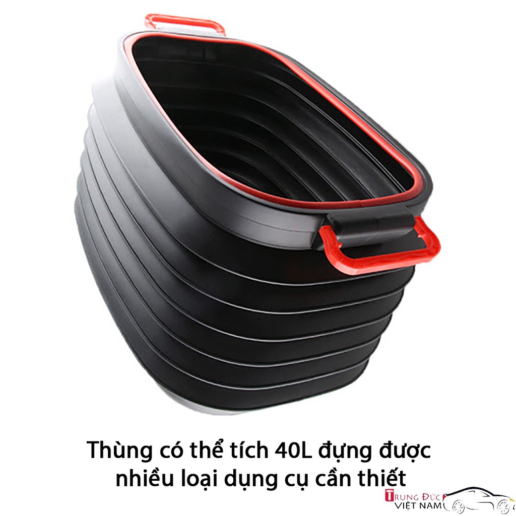 Thùng Đựng Đồ Co Giãn 40L Cho Ô Tô - Trung Đức VN