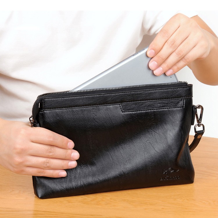 [BEST SELLER] Túi cầm tay Clutch da nam Manzo CL003 - Tặng móc khóa da bò thật | BigBuy360 - bigbuy360.vn