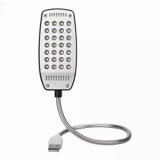 Đèn led 28 bóng siêu sáng để bàn usb thân hợp kim uốn dẻo