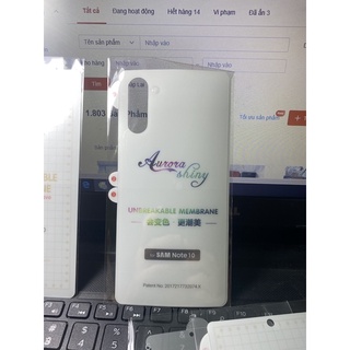 Miếng dán PPF samsung Note 10; Note10 Plus màn hình và mặt sau