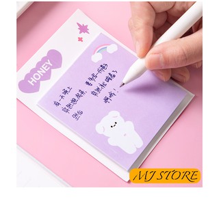 Giấy note cute - 125 tờ (set 5 xấp) - mjstore