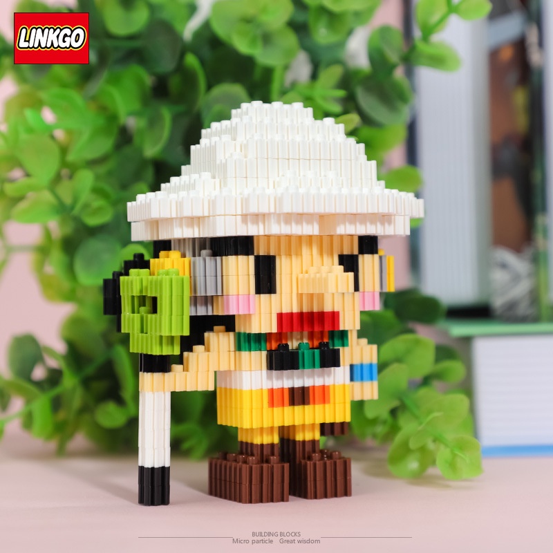 Đồ Chơi Lắp Ráp LEGO LINKGO Mô Hình Đảo Hải Tặc One Piece Luffy Zoro Sanji Nami Chopper Robin Ace Usopp, Mô Hình 3D