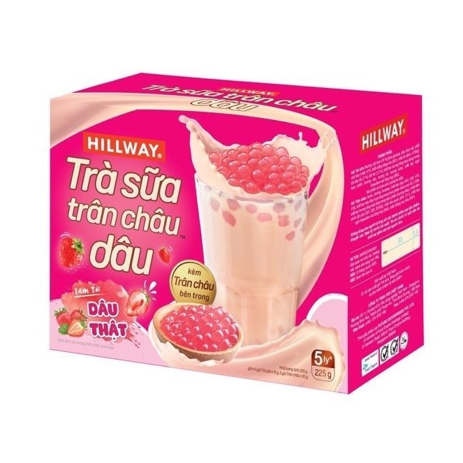 Trà sữa trân châu dâu Hillway
