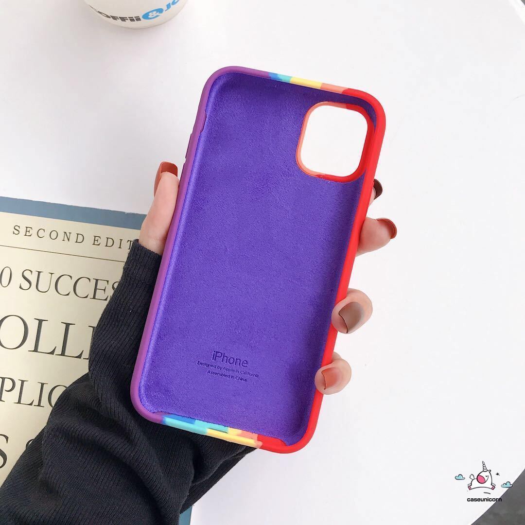 Ốp điện thoại silicon màu cầu vồng cho iphone 11 Pro Max 6 6s Plus 7 8 8plus 8plus 7plus Xs Max Xr X Iphone SE 2020 | BigBuy360 - bigbuy360.vn