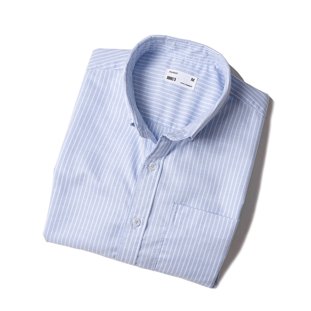 Áo sơ mi nam Double'D xanh kẻ sọc SKXX | BigBuy360 - bigbuy360.vn