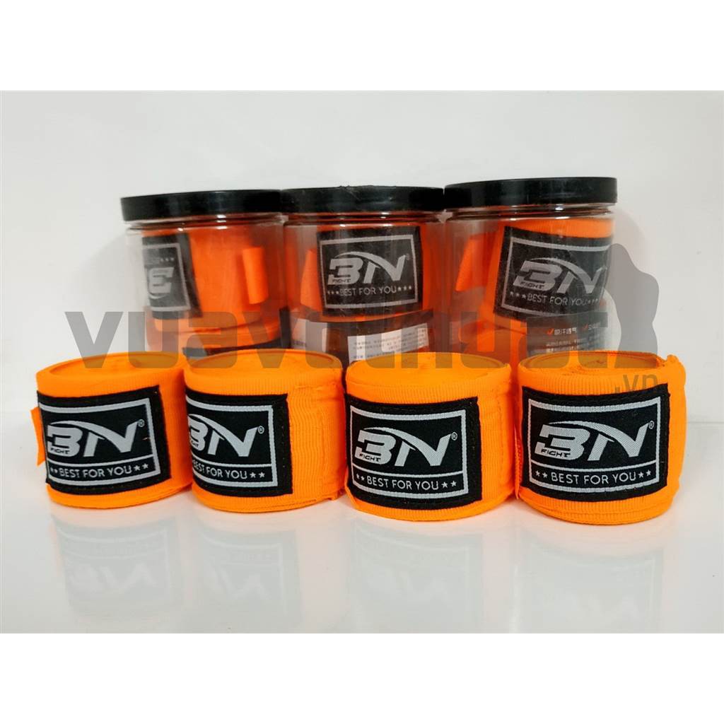 BĂNG ĐA QUẤN TAY BN CAM 3 MÉT TẬP BOXING MUAYTHAI KICKBOXING MMA