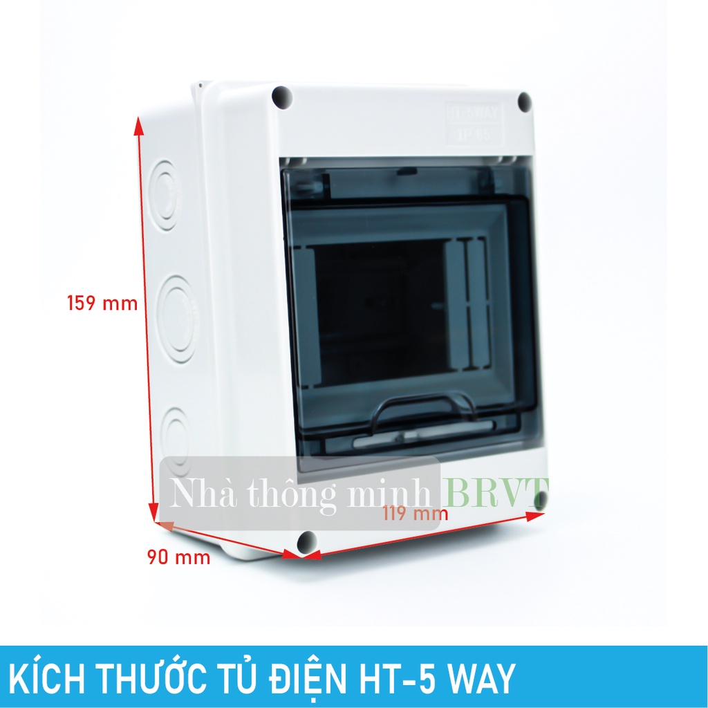 Tủ điện HT-5 WAY  chống nước, chống bụi – Tủ điện lắp nổi, Tủ điện nhựa