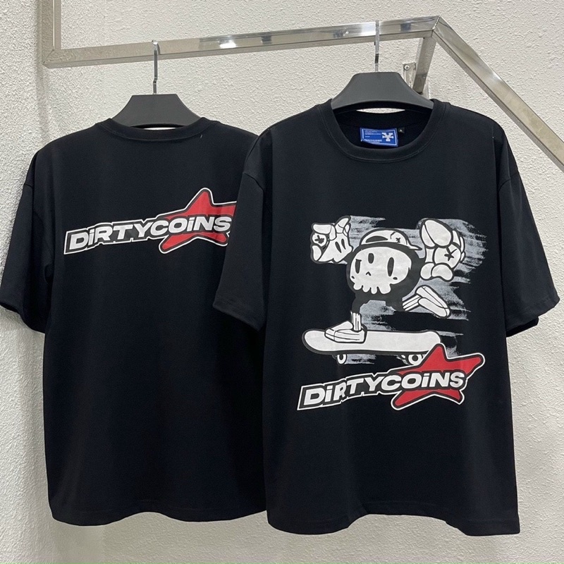 Áo thun Skateboarding dritycoins unisex nam nữ