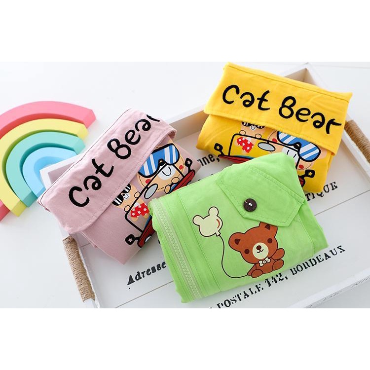 Áo khoác trẻ em Áo khoác gió hình CAT BEAR ngộ nghĩnh, đáng yêu cho bé có size từ 7 -25kg (AKZ01)