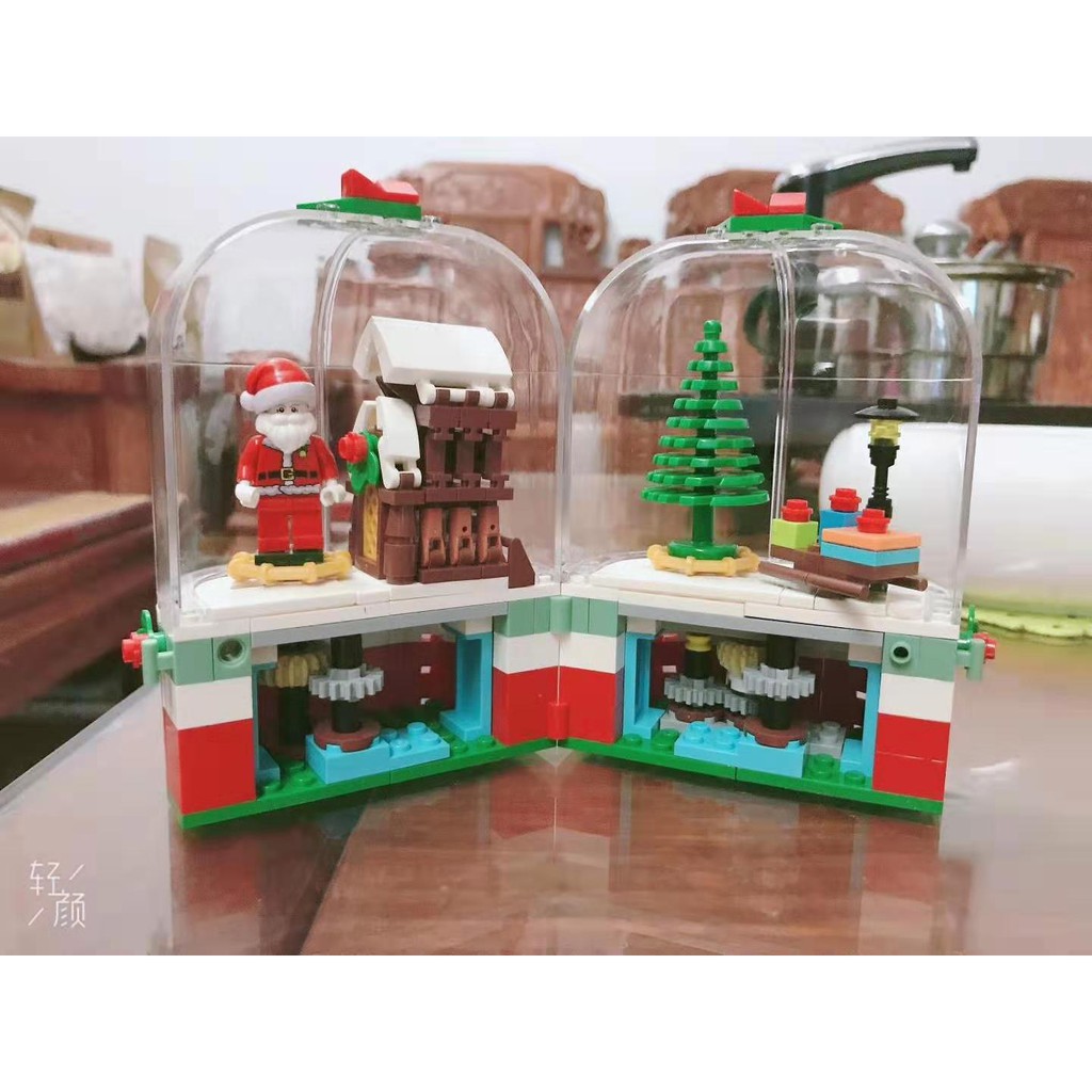 Đồ chơi Lắp ghép Mô hình Merry Christmas gift Santa Claus  lắp ráp hộp quà ông già noel Sembo 601090