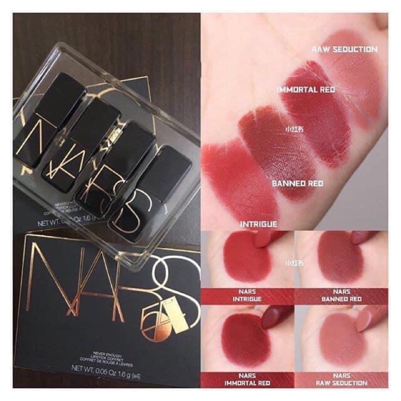 Set 4 cây son Nars