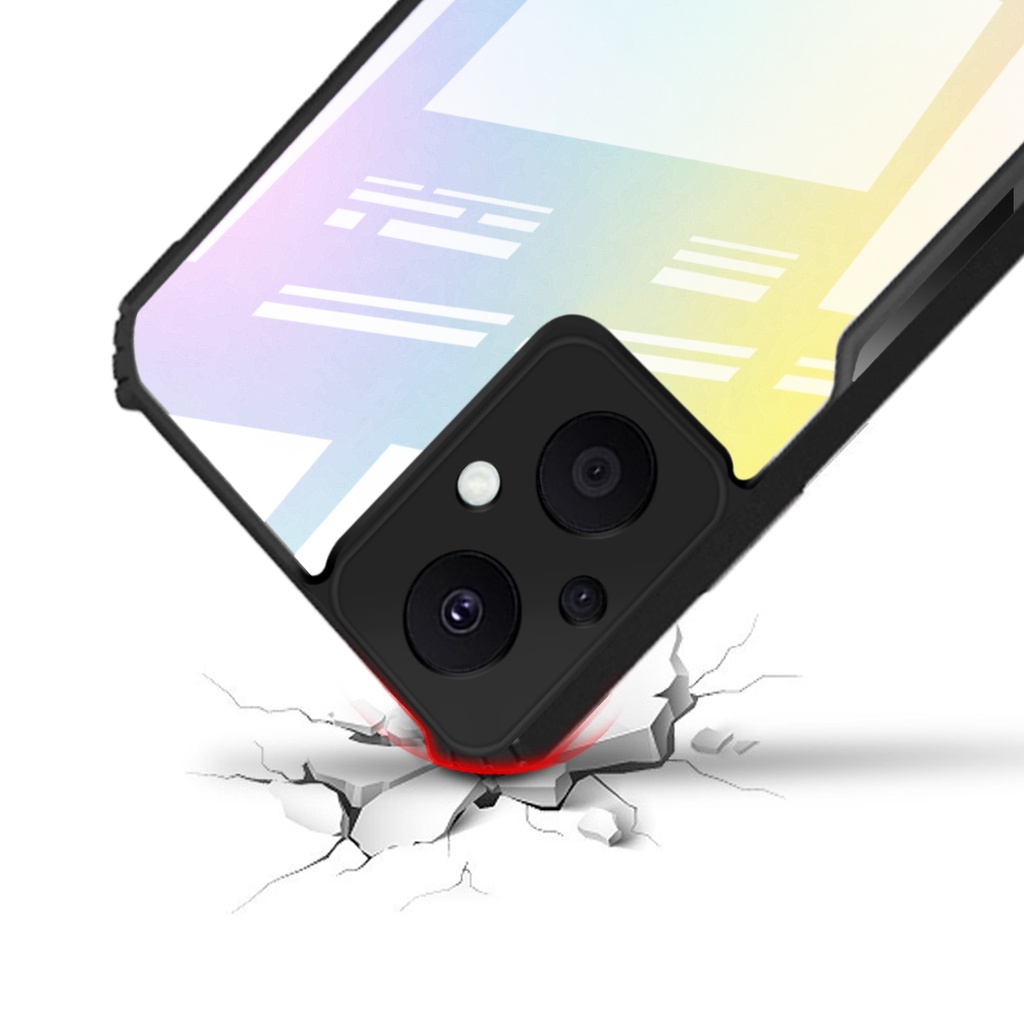 Ốp Điện Thoại PC + TPU Trong Suốt Cho OPPO Reno 8Z reno8Z 5G