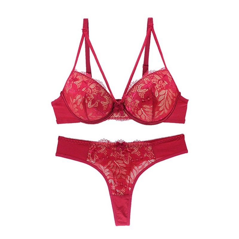 Bộ đồ lót VARSBABY phối ren siêu mỏng đính nơ gợi cảm cho nữ