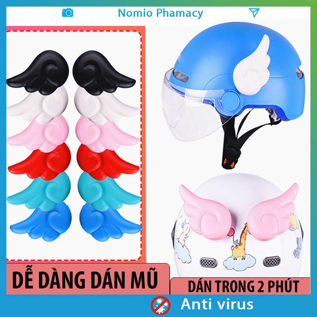 Cánh Thiên Thần (Cặp) - Phụ Kiện Gắn Mũ Bảo Hiểm (Nhiều Màu)