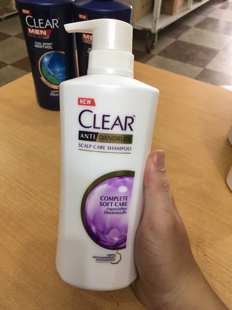 Dầu gội Clear Bạc Hà, Men, Thảo dược, Hoa anh đào, oải hương tím, than hoạt tính