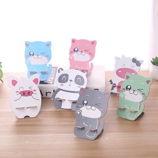 kệ gỗ để điện thoại hình thú