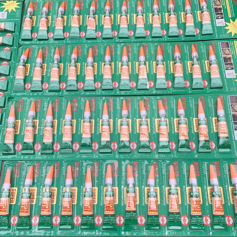 Keo dán đa năng siêu dính Super Glue Alteco tuýp 2g chuyên dùng dán giày dép, nhựa, kính, đồ da, kim loại,