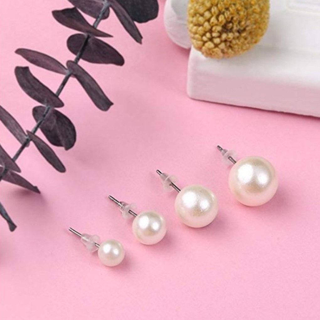 Set 12 cặp khuyên tai đính ngọc trai nhân tạo dành cho nữ