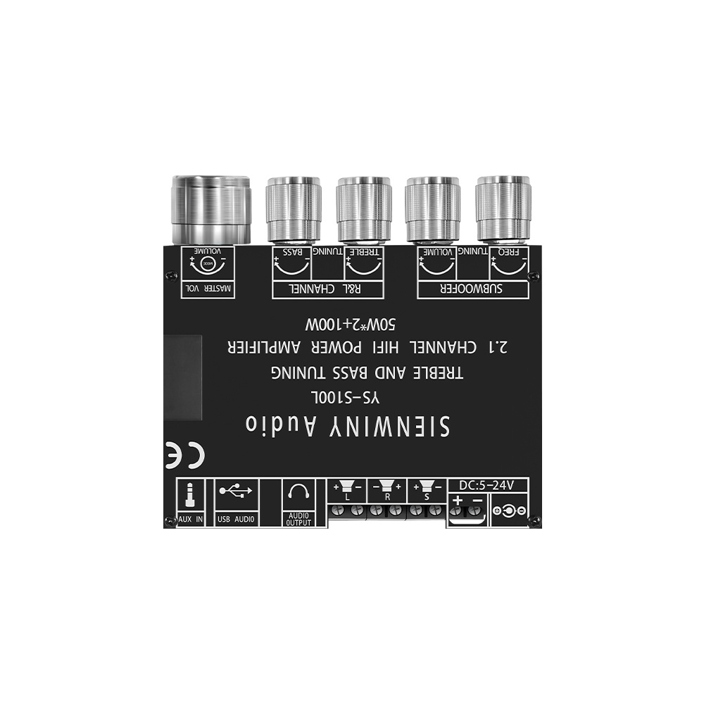Bảng Mạch Khuếch Đại Âm Thanh S100L Bluetooth 5.0 50WX2 + 100W 2.1 Kênh Chuyên Dụng